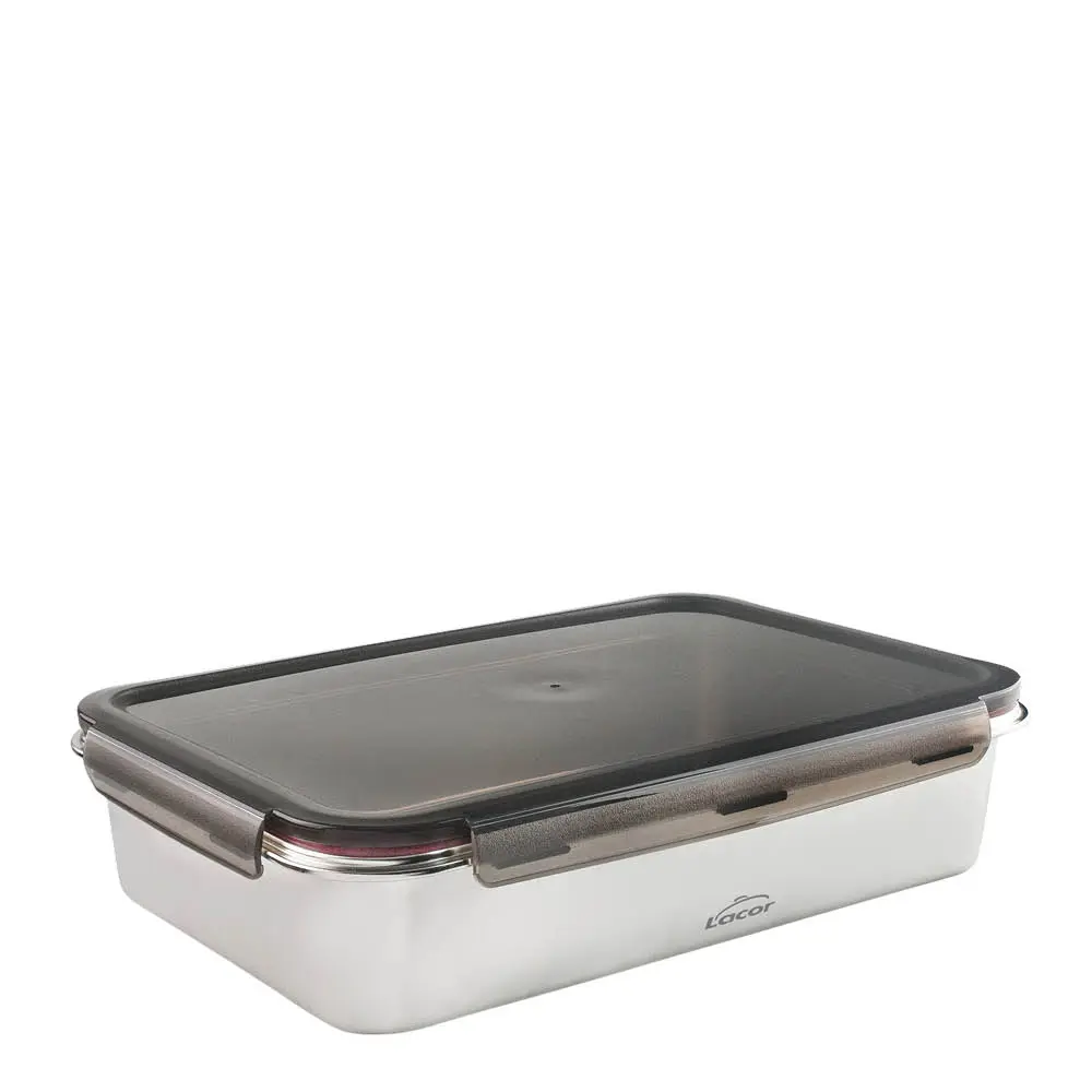 Matboks mikrobølgesikker tett lokk 5L stål