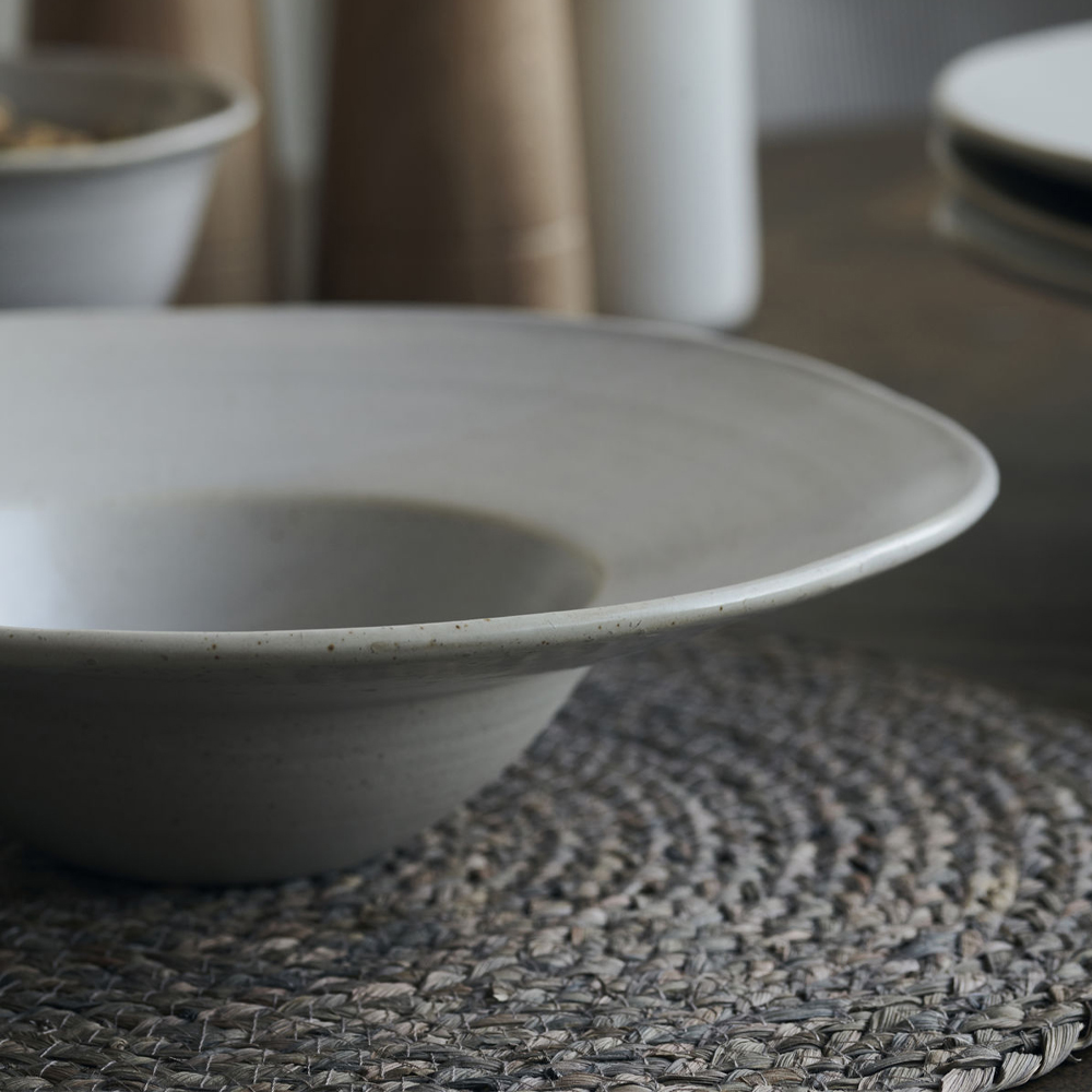 House Doctor Pion Pastatallrik 25 cm Grå/Vit
