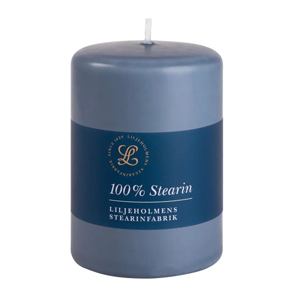 Pöytäkynttilä steariini 6,8x10 cm Sininen