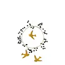 Bird juldekoration 10 cm svart mässing