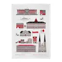 Uppsala Kökshandduk 50x70 cm Röd