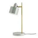 Ocean bordslampa 43 cm beige/mässing