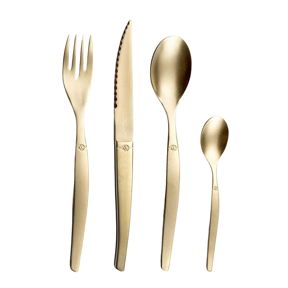 Lou Laguiole Jet bestickset 16 delar champagne