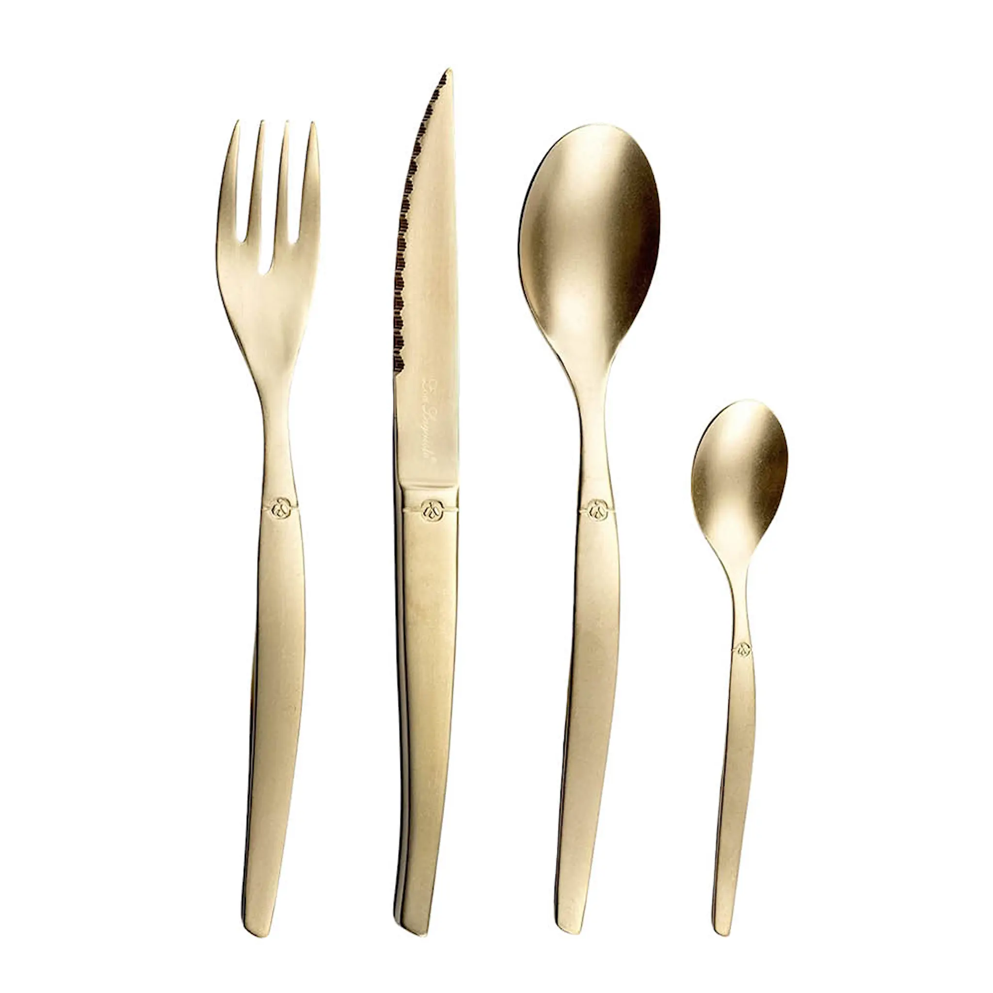 Lou Laguiole Jet bestikksett 16 deler champagne