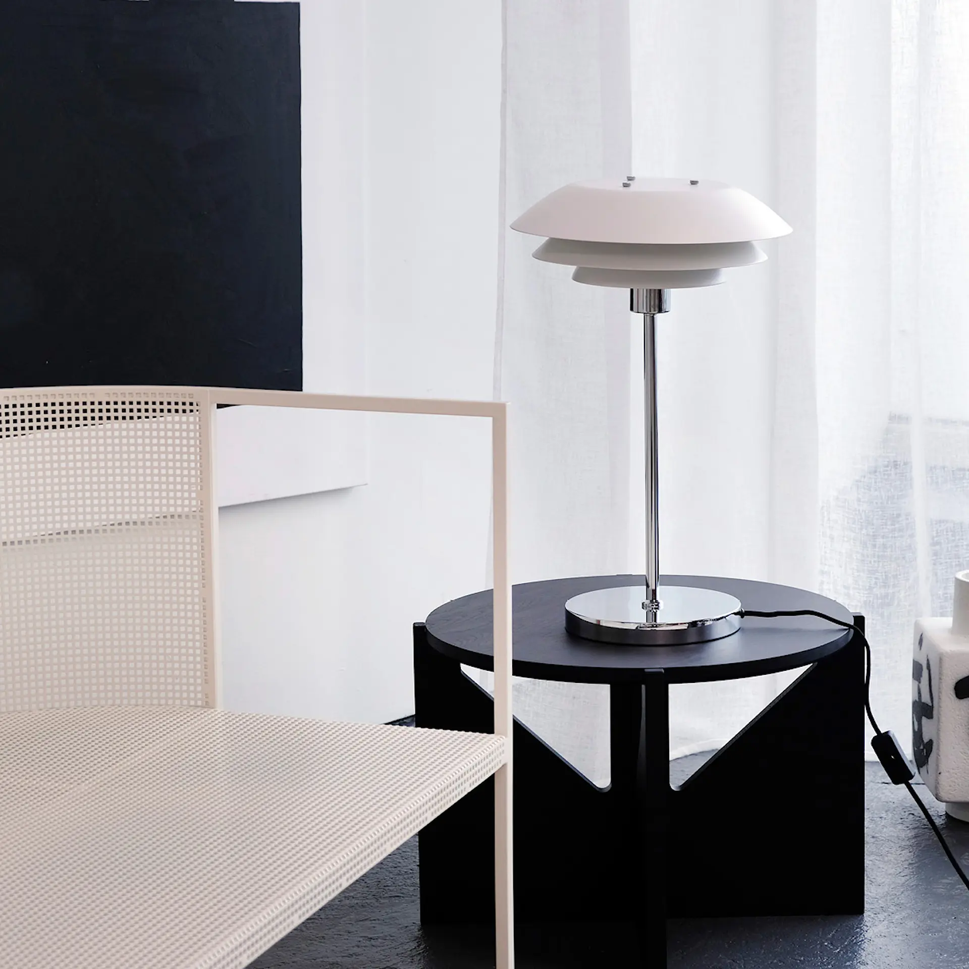 Dl31 Dyberg Larsen DL31 bordlampe 50 cm hvit - Cervera