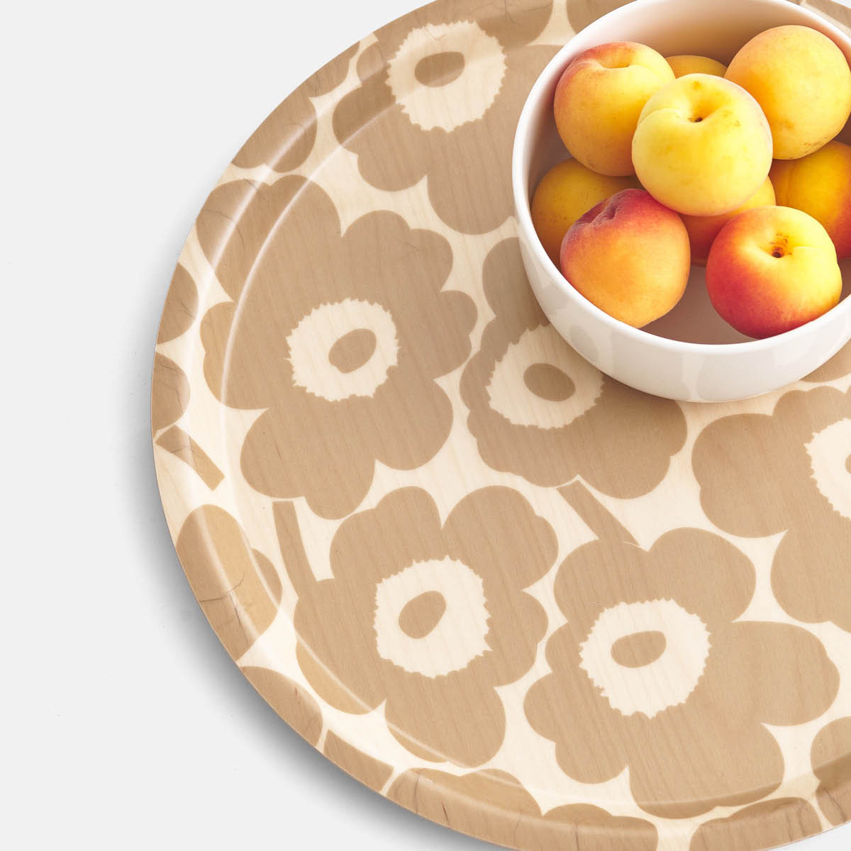 Marimekko Mini Unikko brett 31 cm lysebrun