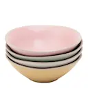 Big Love skål 13,5 cm 4-pack rosa/vit/grön/gul