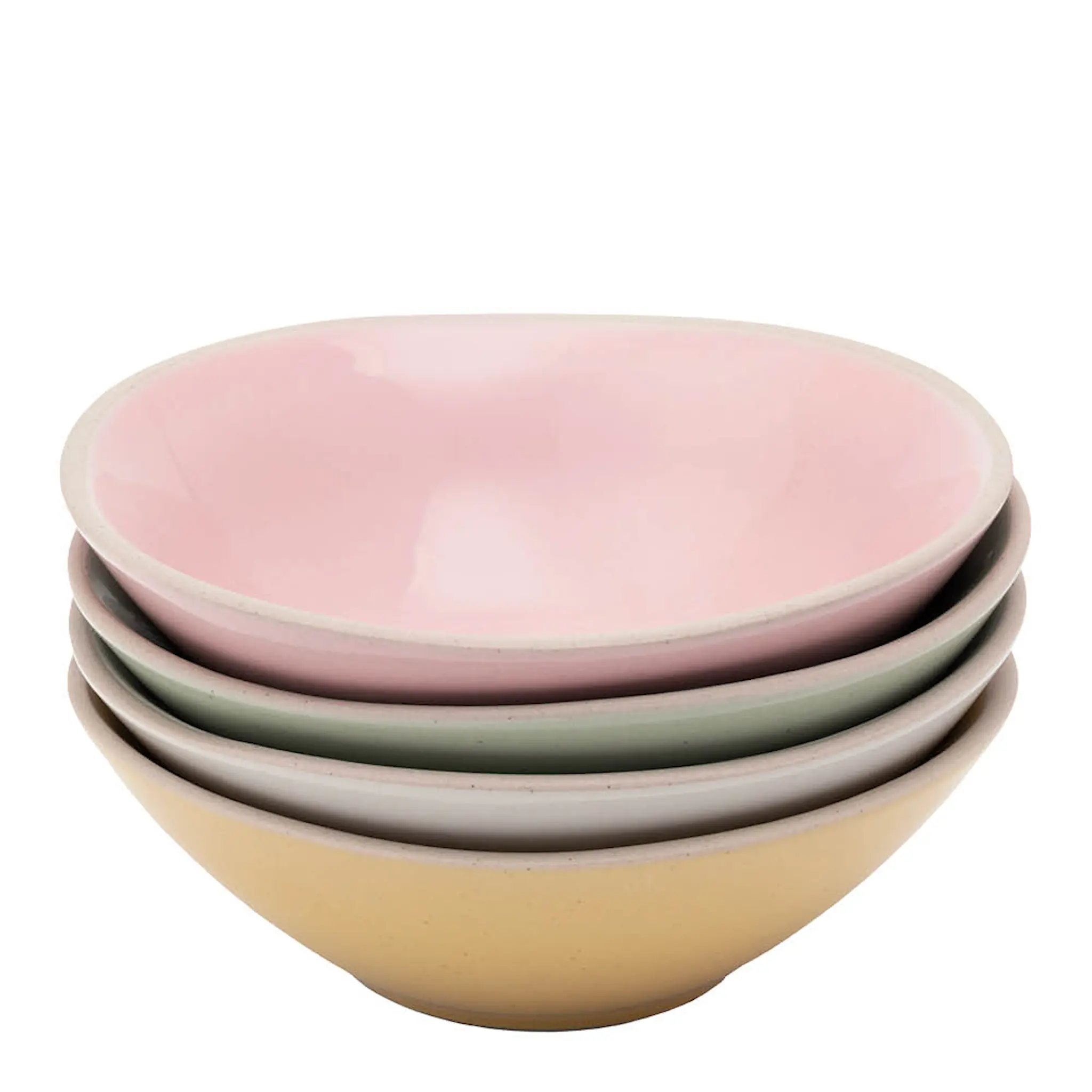 Jamie Oliver Big Love skål 13,5 cm 4-pack rosa/vit/grön/gul