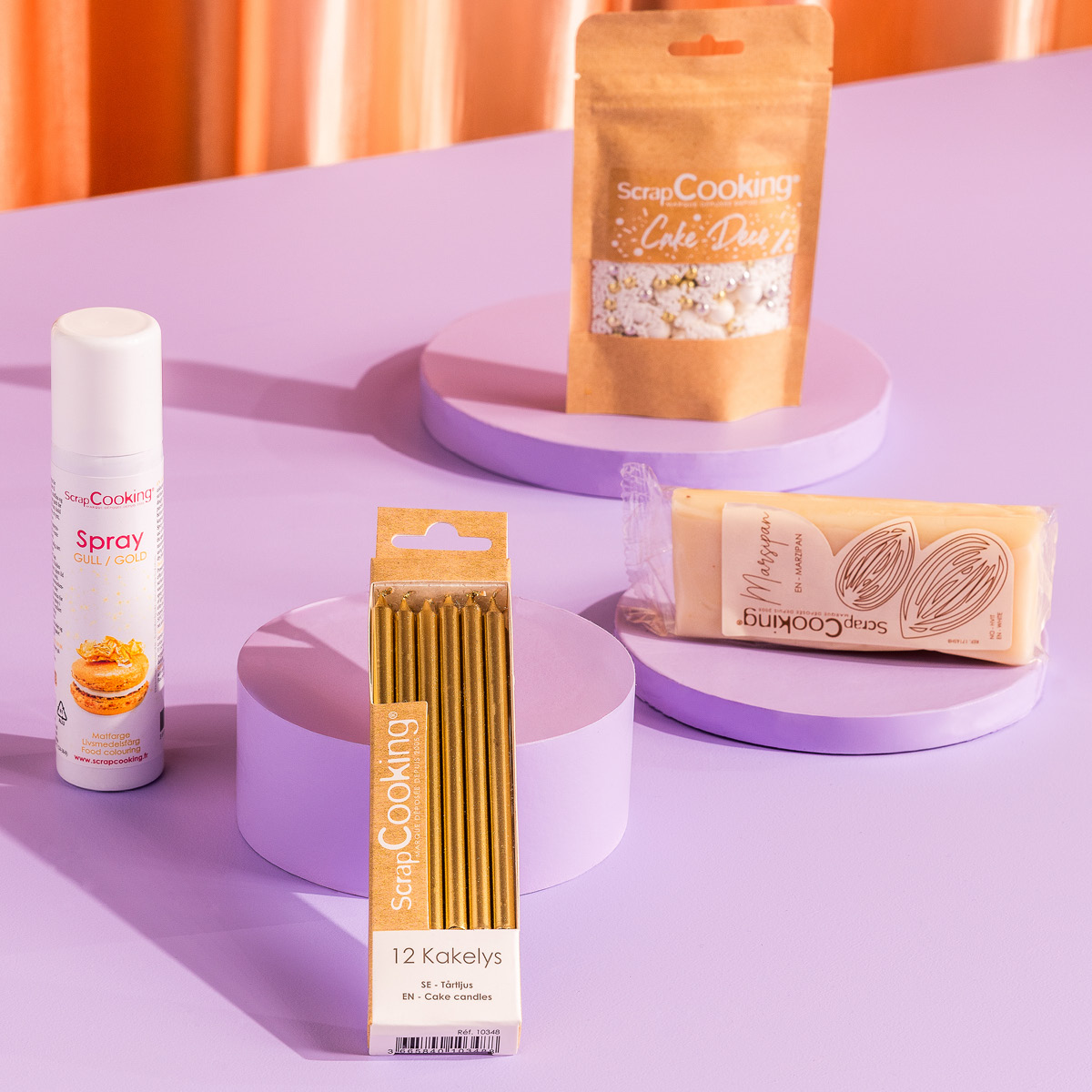 ScrapCooking Färgspray 75 ml guld