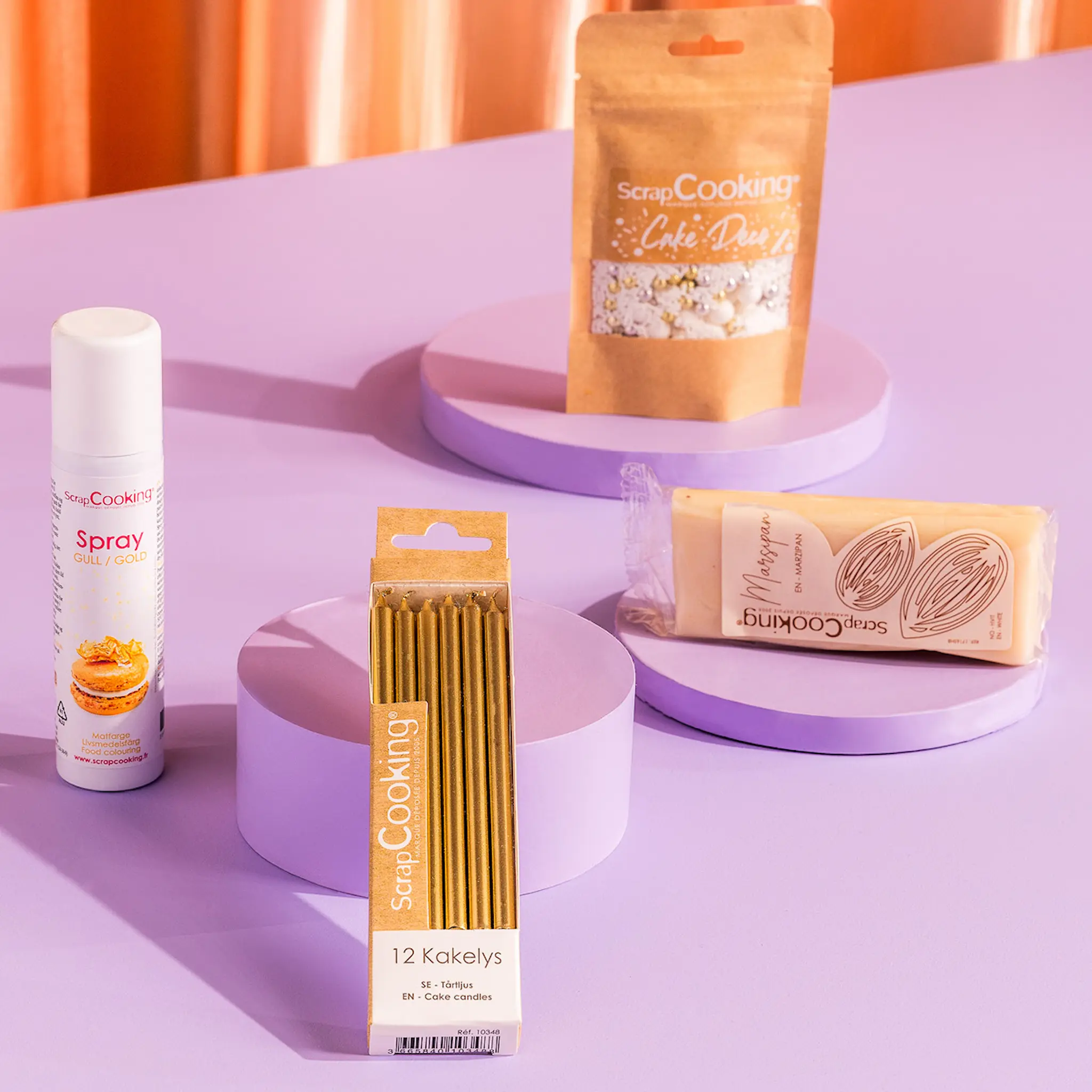 ScrapCooking Färgspray 75 ml guld