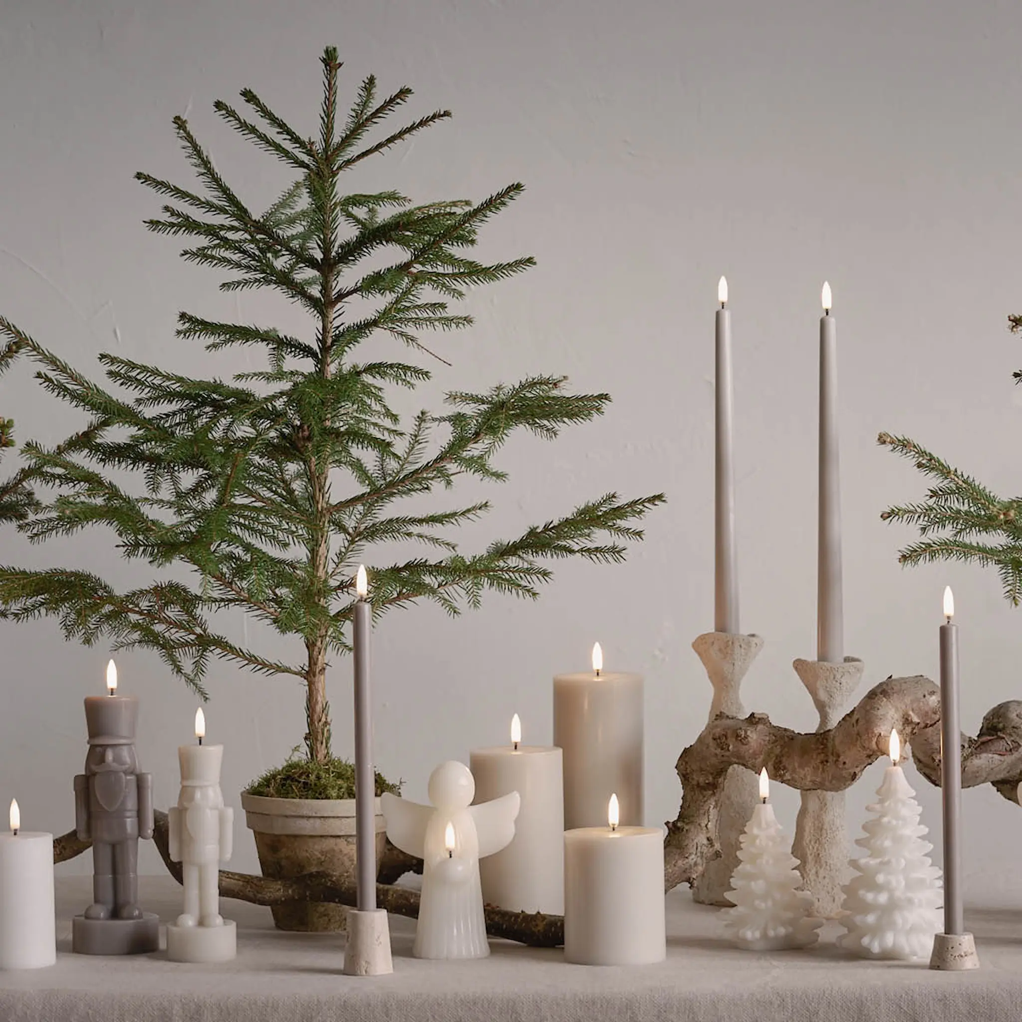 Uyuni Lighting LED kronljus 32x2 cm 2-pack slim sandstone