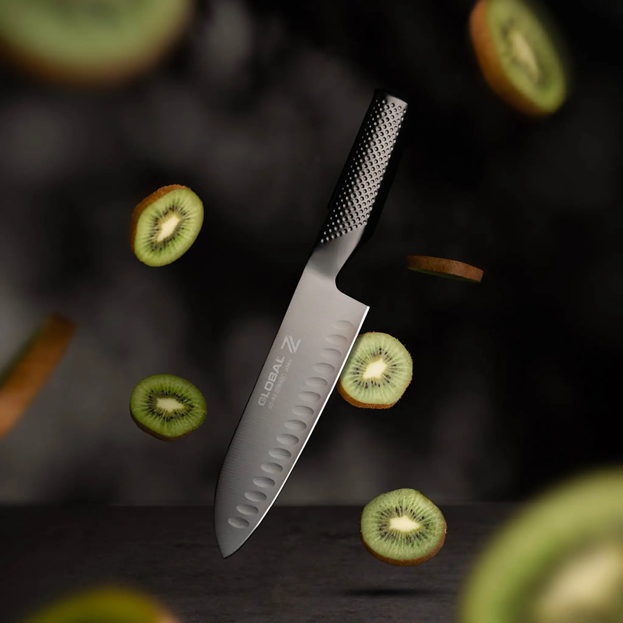 Global Global Z GZ-80 santokukniv 18 cm olivslipad