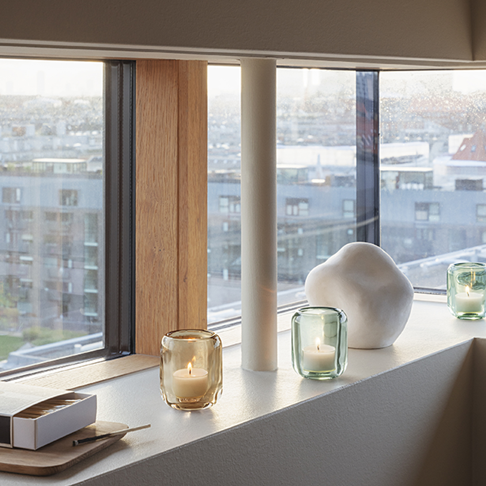 Eva Solo Acorn Kynttilälyhty 2 kpl Leaf green