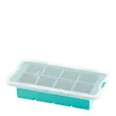 XL isform med lock för 8 stora iskuber turkos