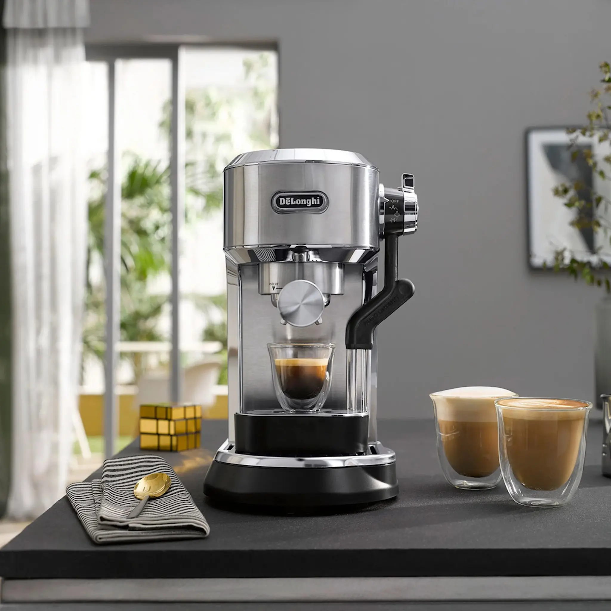 De'Longhi Decica Maestro Plus Espressomaskin EC950.M Stål