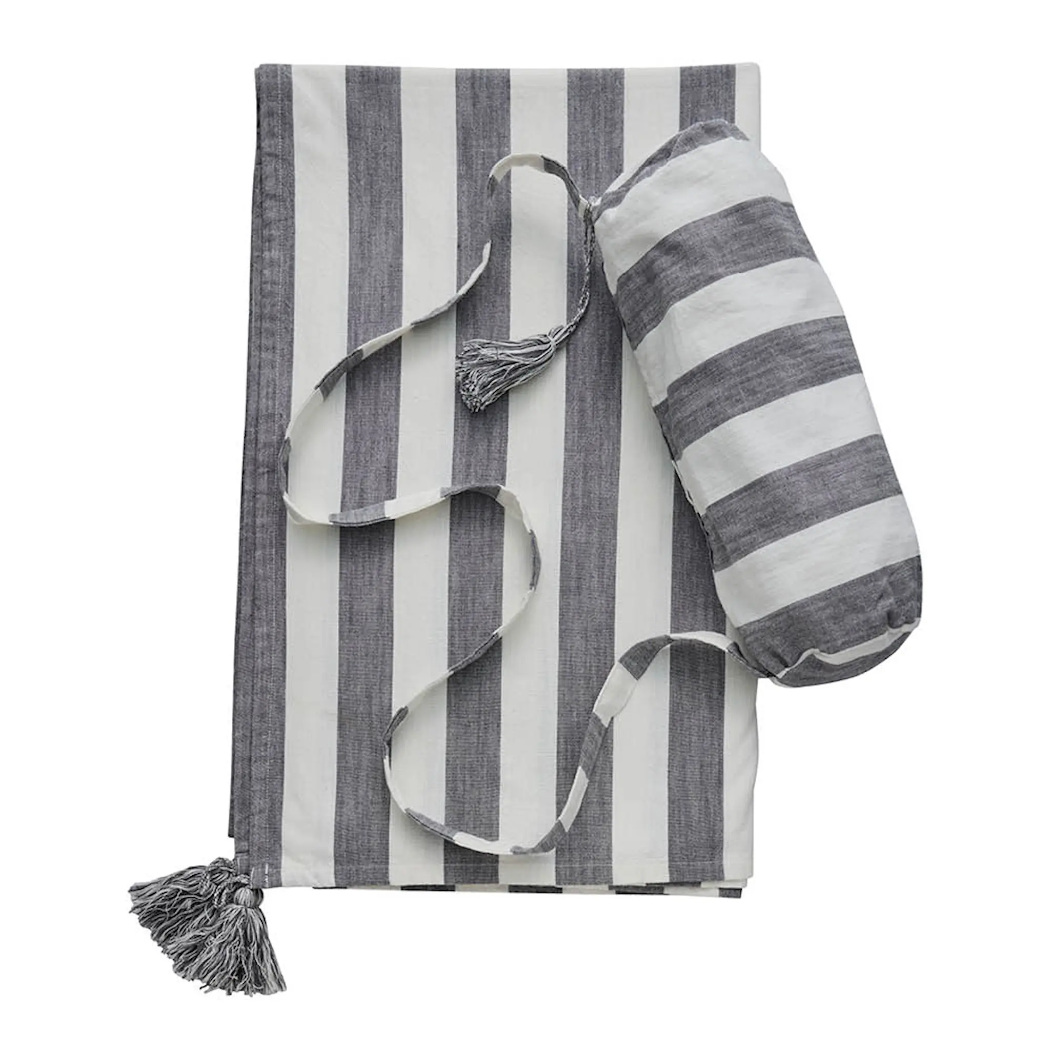 Lene Bjerre Felima strandteppe 140x200 cm hvit/mørk grå