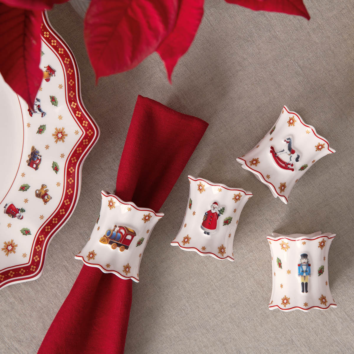 Villeroy & Boch Toy's Delight Lautasliinarengas 5,5x5 cm 4 kpl