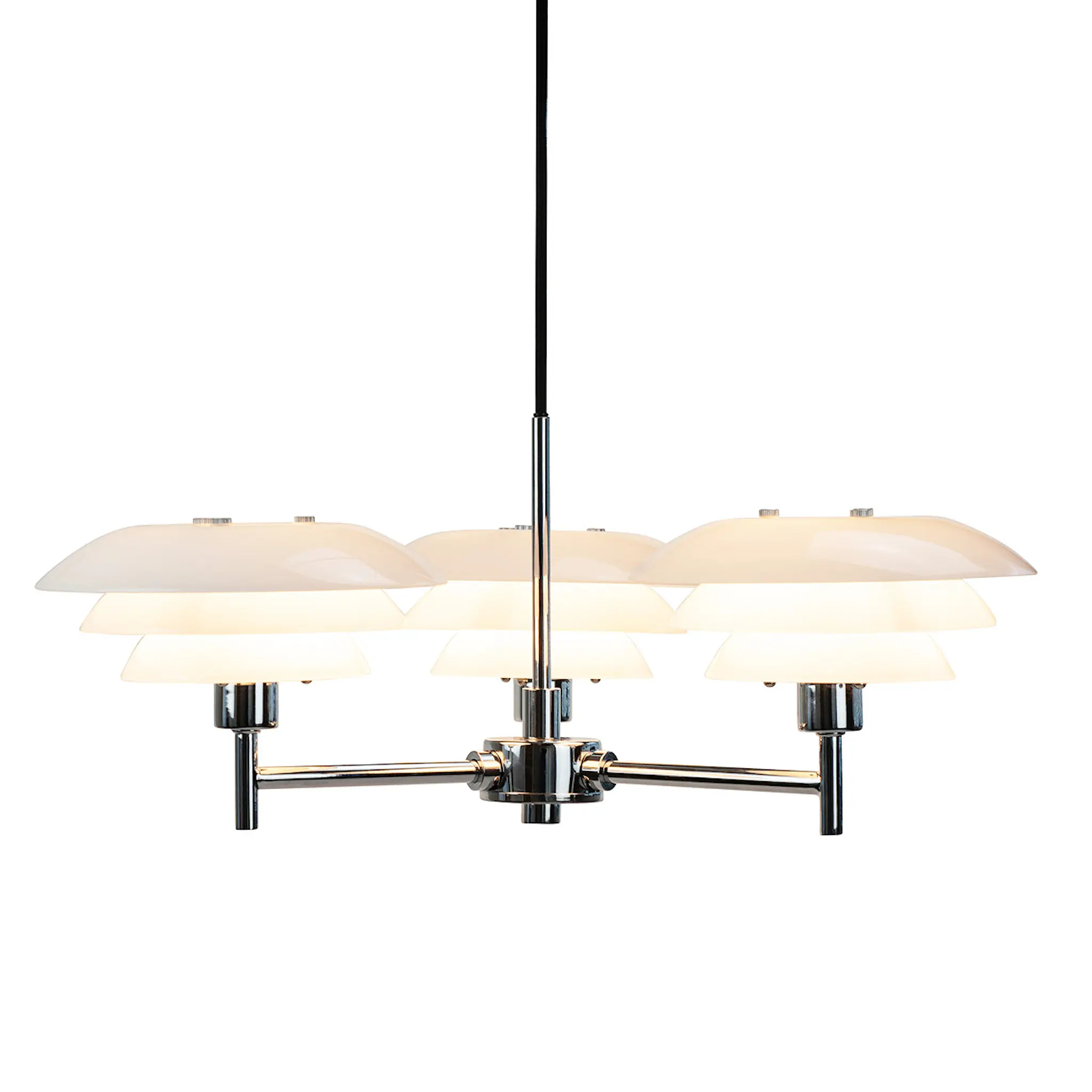 Dyberg Larsen DL20 ljuskrona 17 cm opal/krom