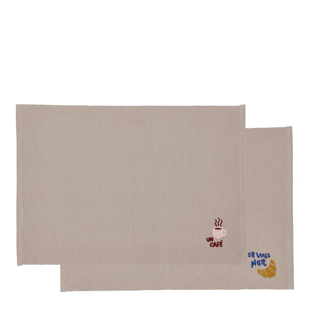 Bistro spisebrikke 33x48 cm 2 stk coffee brown