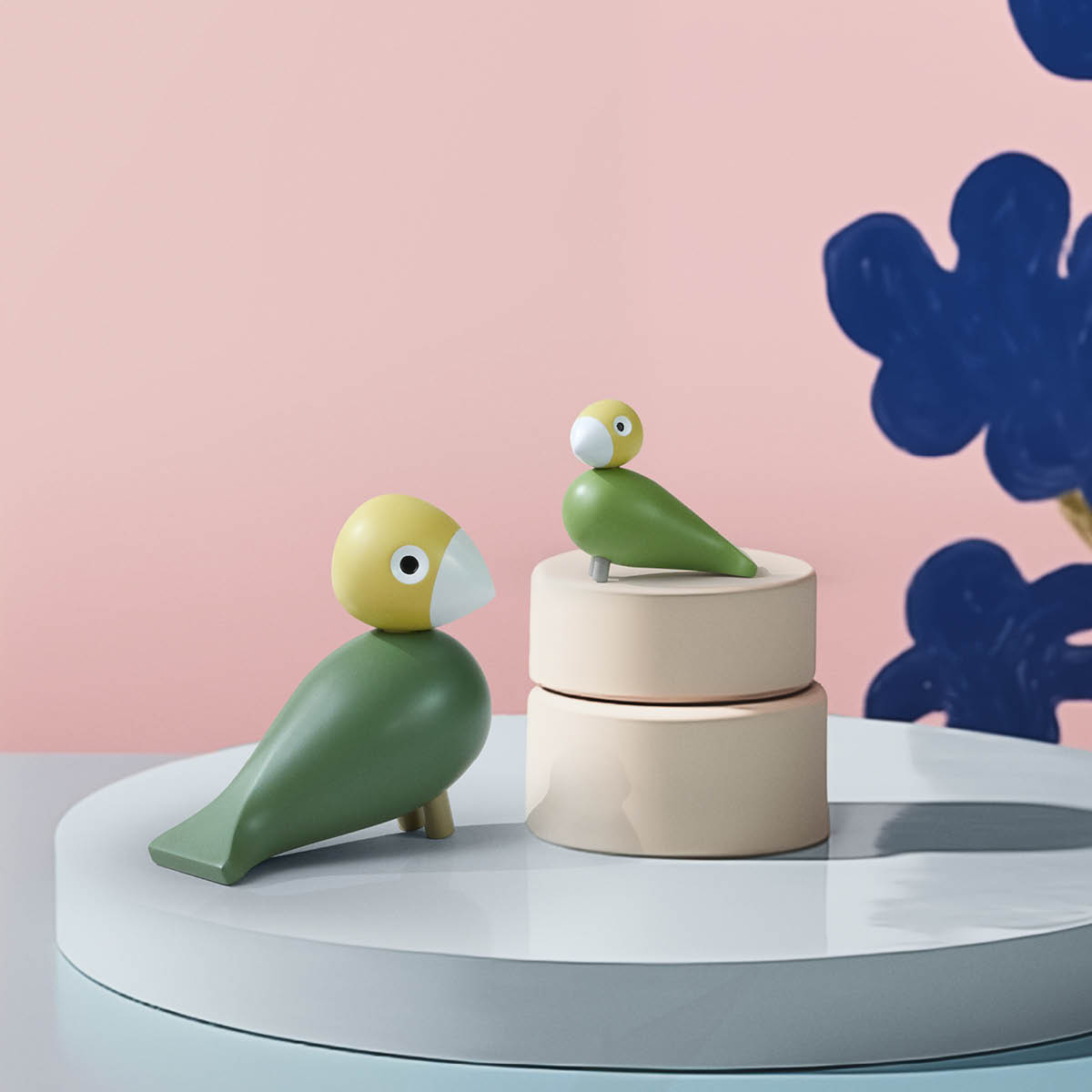 Kay Bojesen Denmark Fuglepar Liv & lykke grønn