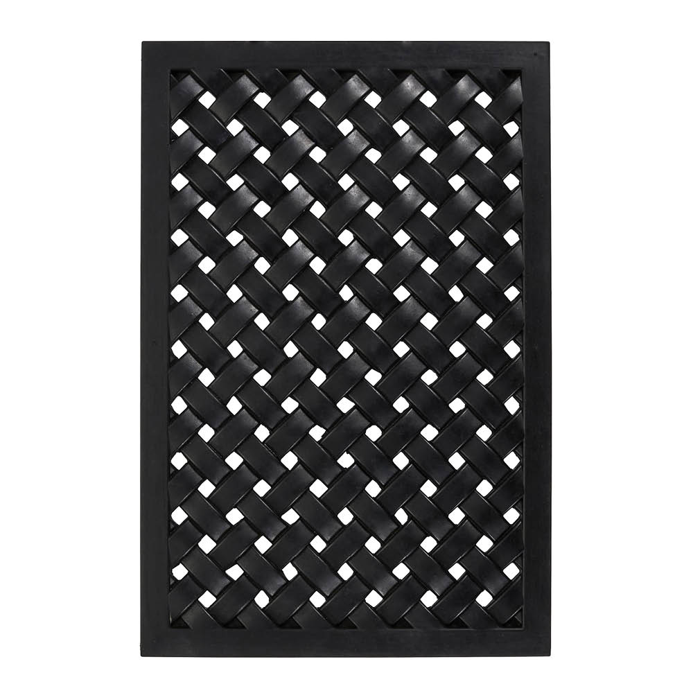 House Doctor Braid Kynnysmatto 60x40 cm Musta