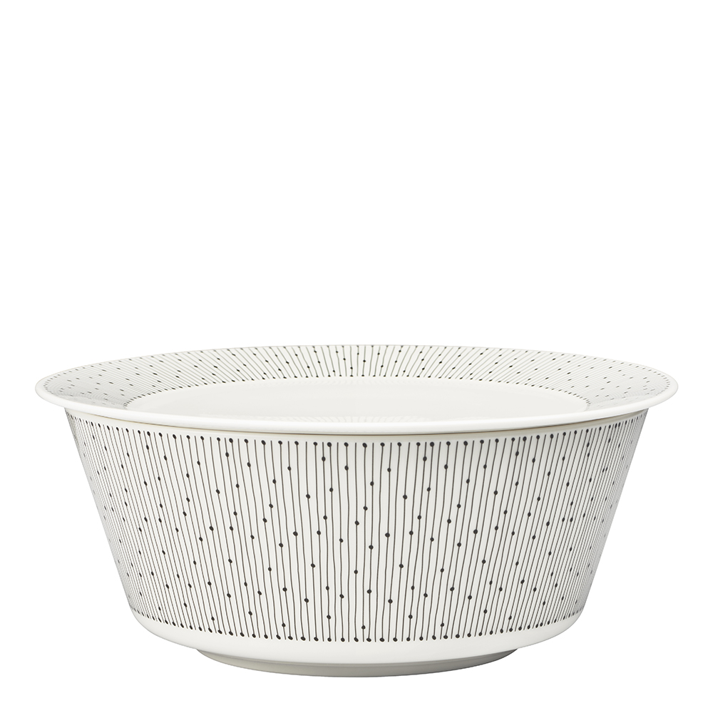 Arabia Mainio Sarastus tallerken 25 cm hvit/svart