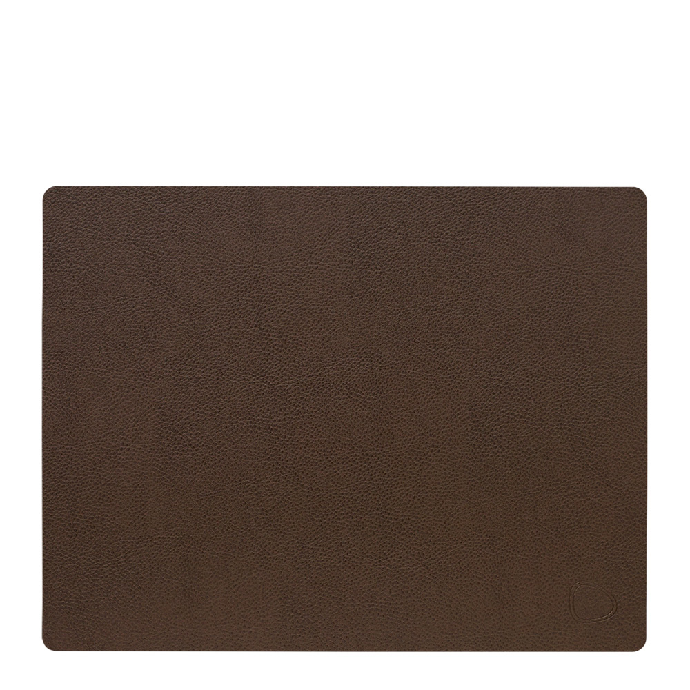 LIND DNA - Rectangle Leather Serene Pöytätabletti 26x34,5 cm Hazel