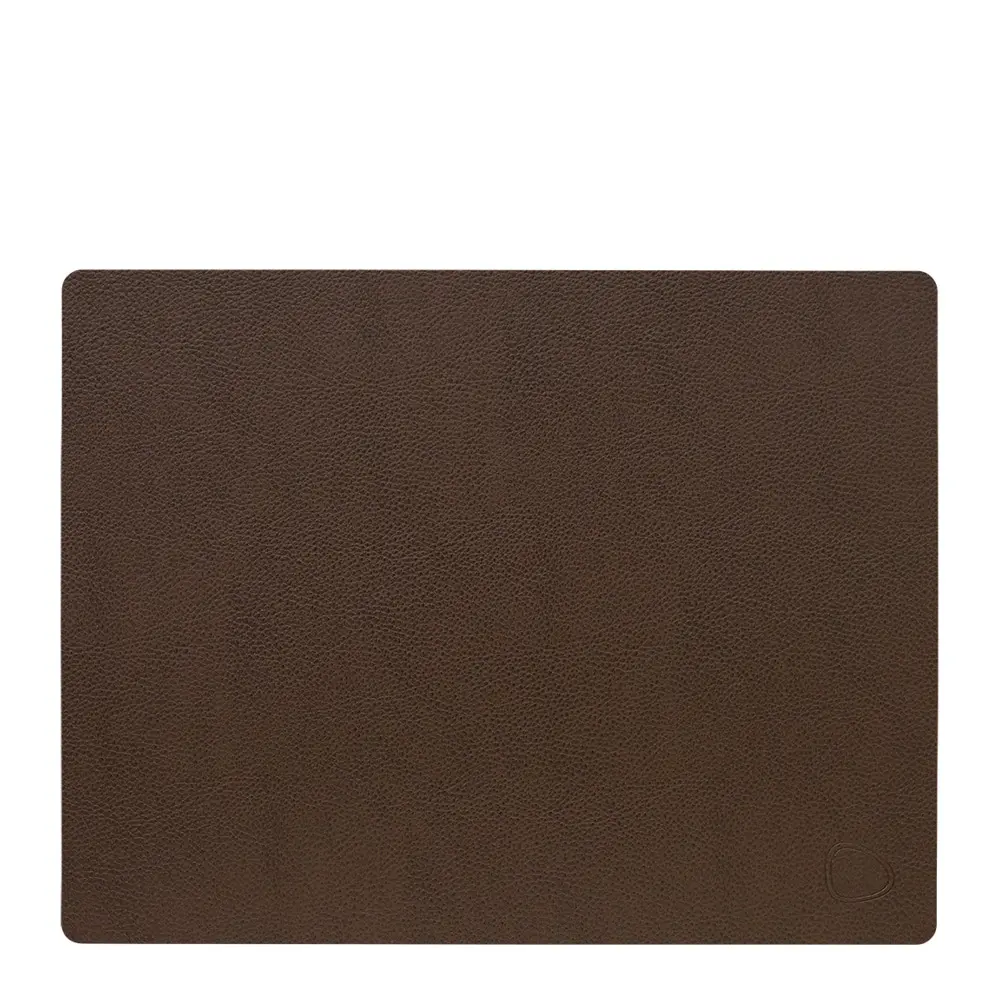Rectangle Leather Serene Pöytätabletti 26x34,5 cm Hazel