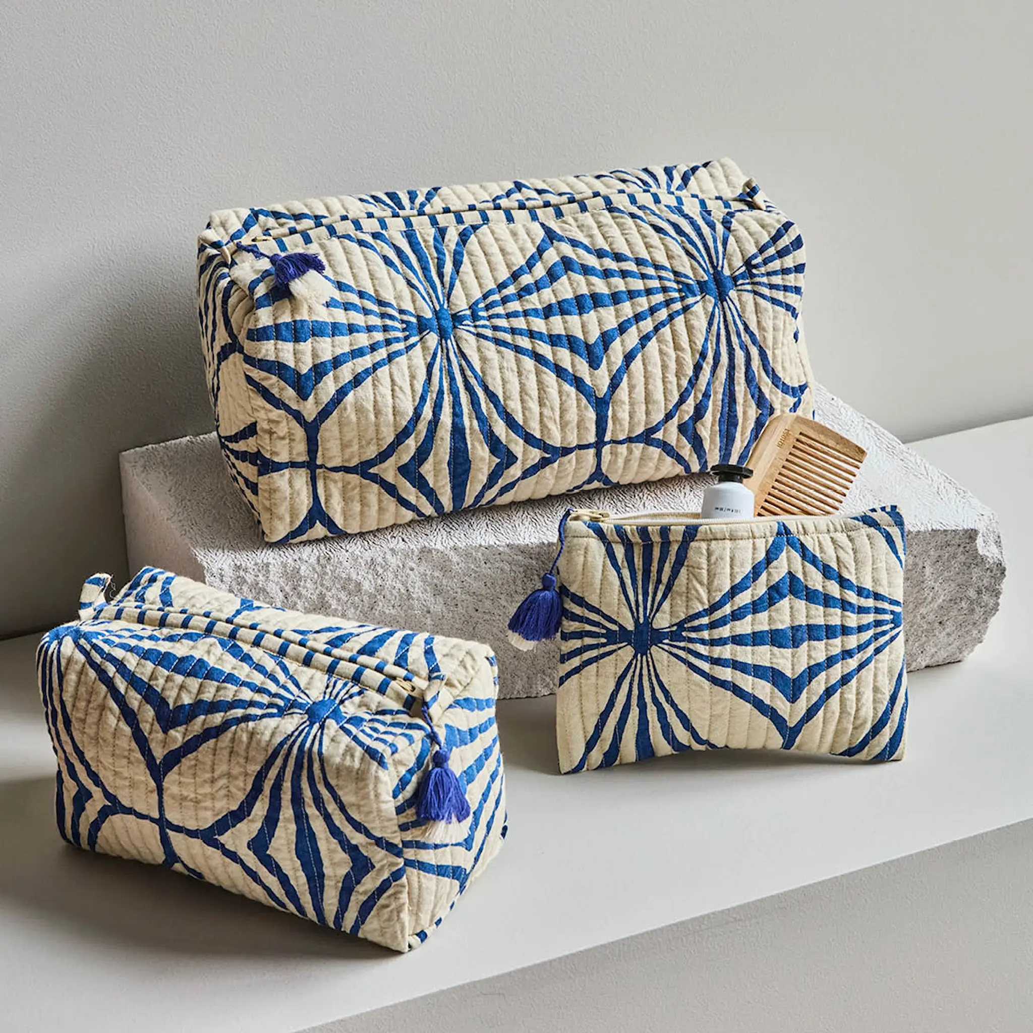 House Doctor Care necessär 3 delar blå