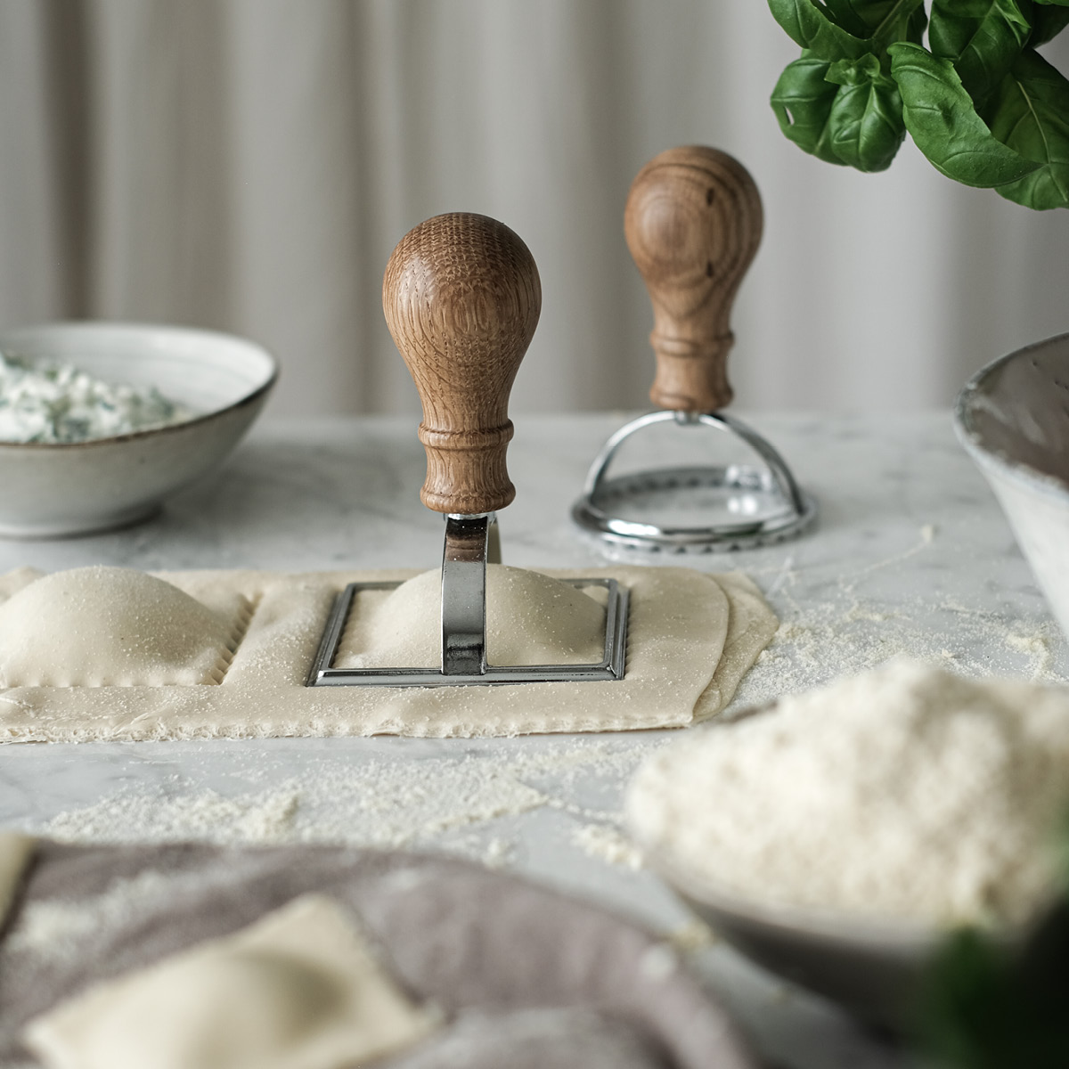 Modern House Pasta La Vista raviolistämpel fyrkantig 7x7 cm natur/blank