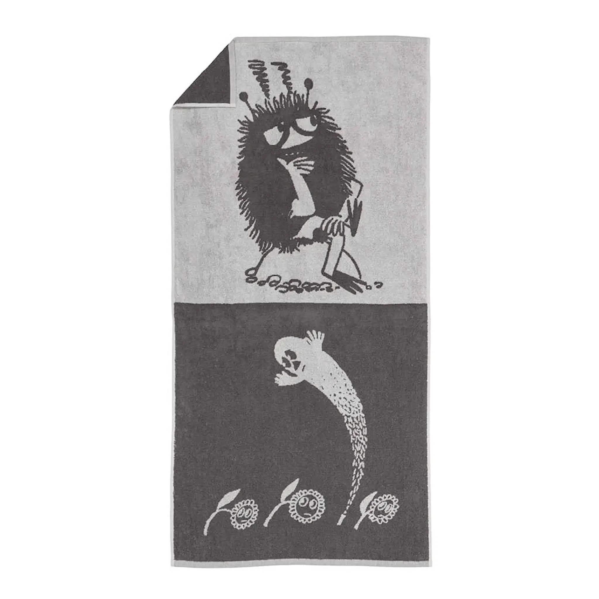 Moomin Arabia Muumi Kylpypyyhe Haisuli 70x140 cm Harmaa