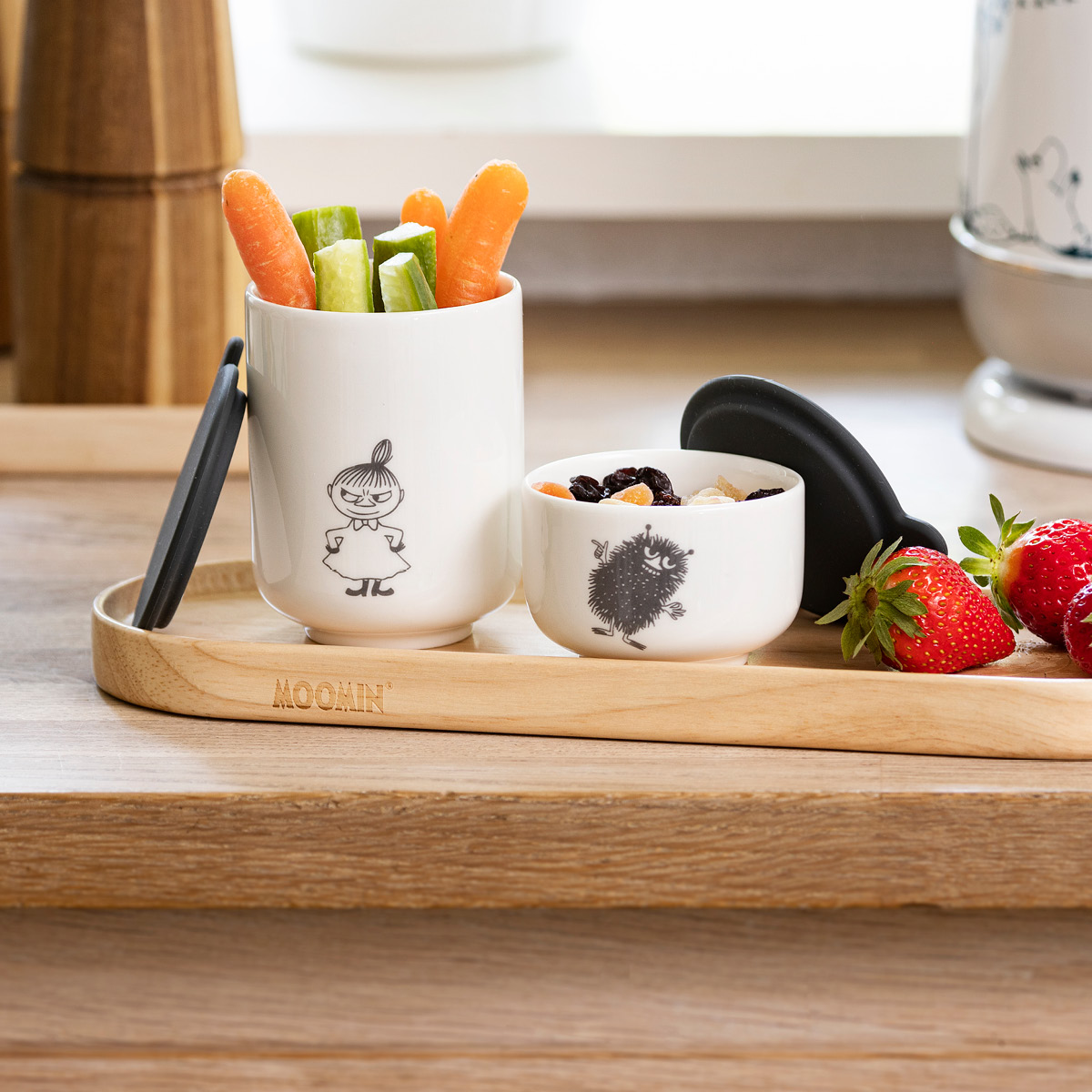 Dsignhouse x Moomin Muumi Kulho kannella 7x5 cm Valkoinen