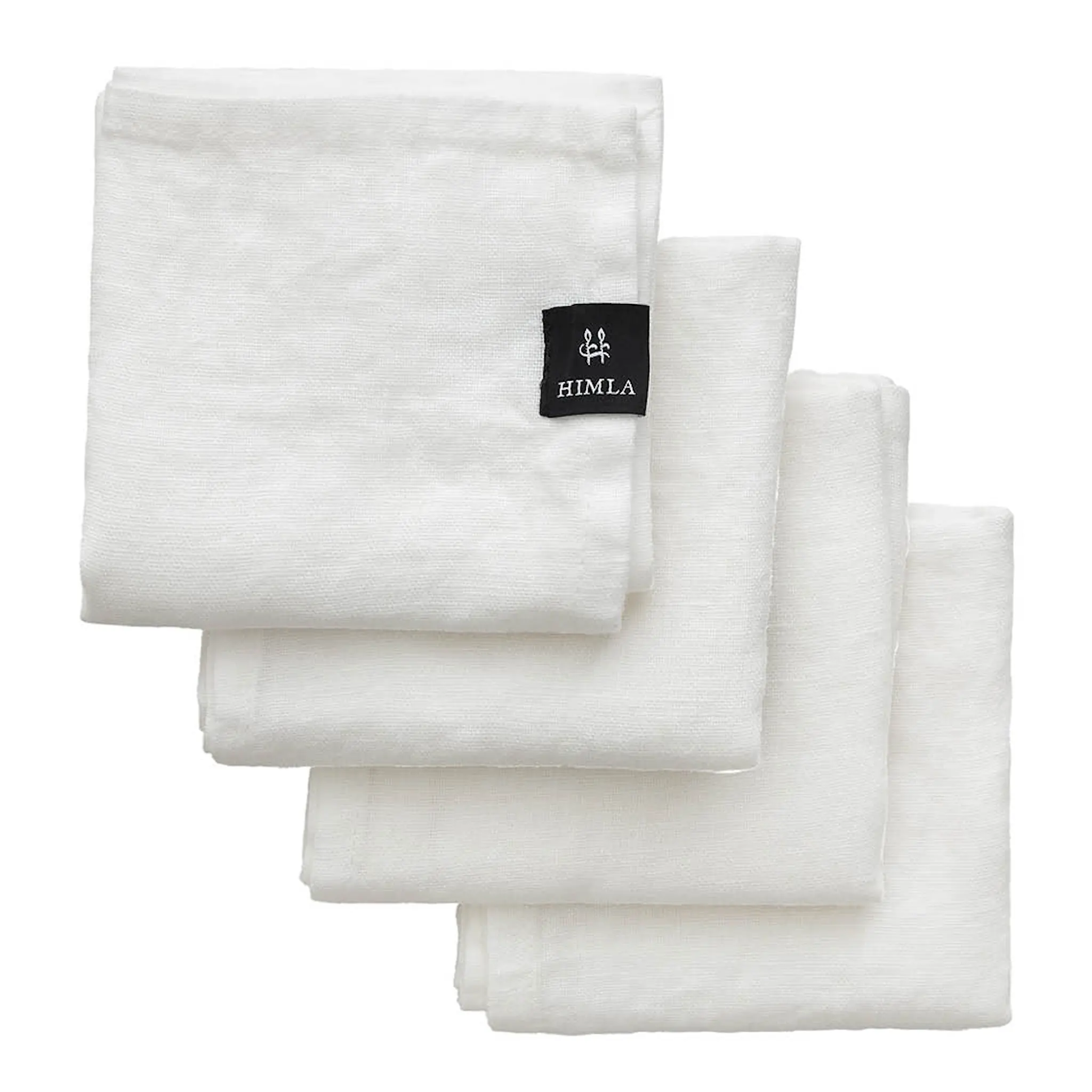 Himla Sunshine servett linne 45x45 cm 4-pack white