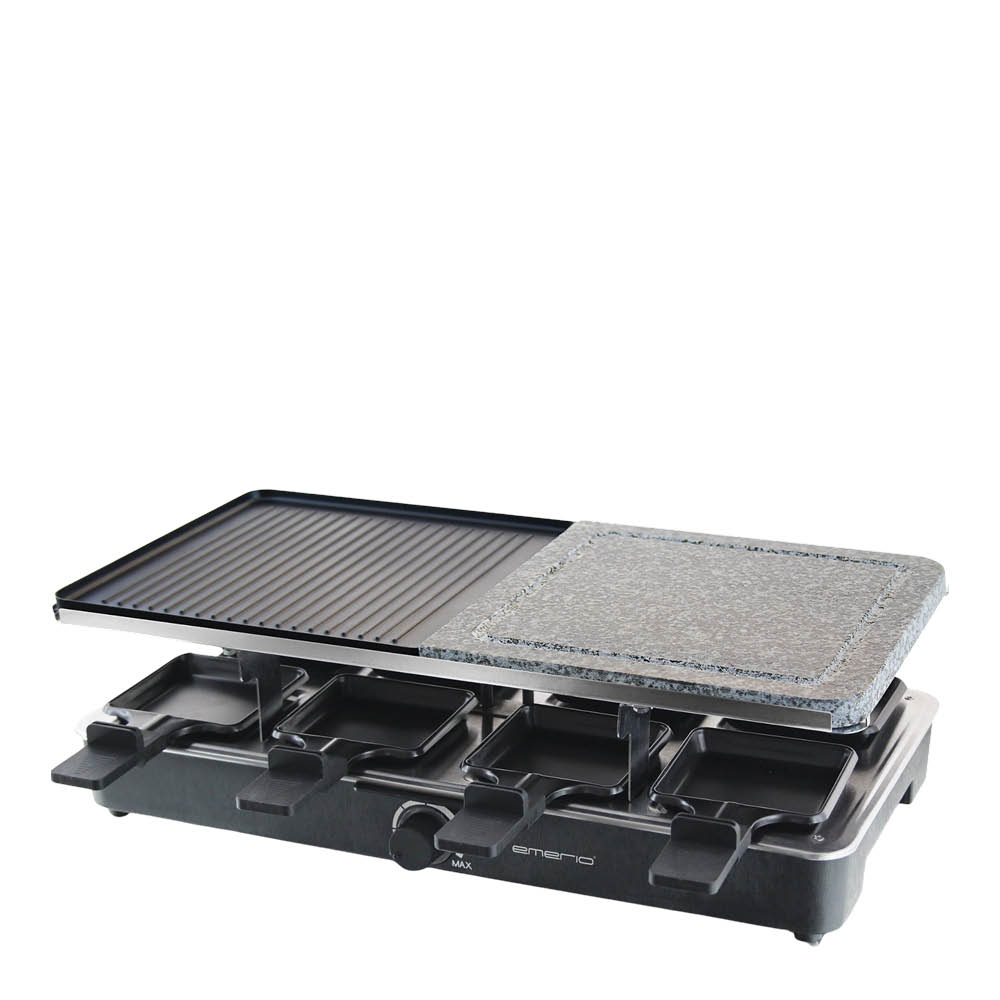 EMERIO Raclette RG-110035 8 personer granitt/støpejern