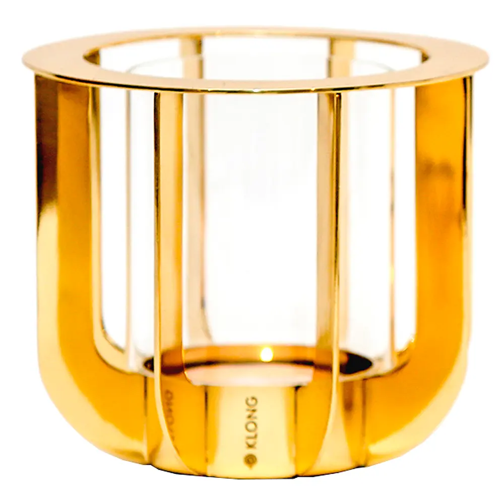 Jazz Kynttilänpidike 14,5x13 cm Messinki