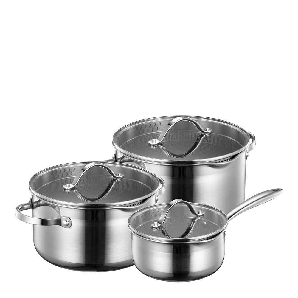 Sabor Optimal grytset 3 delar 1,5/3,2/4,6L keramisk