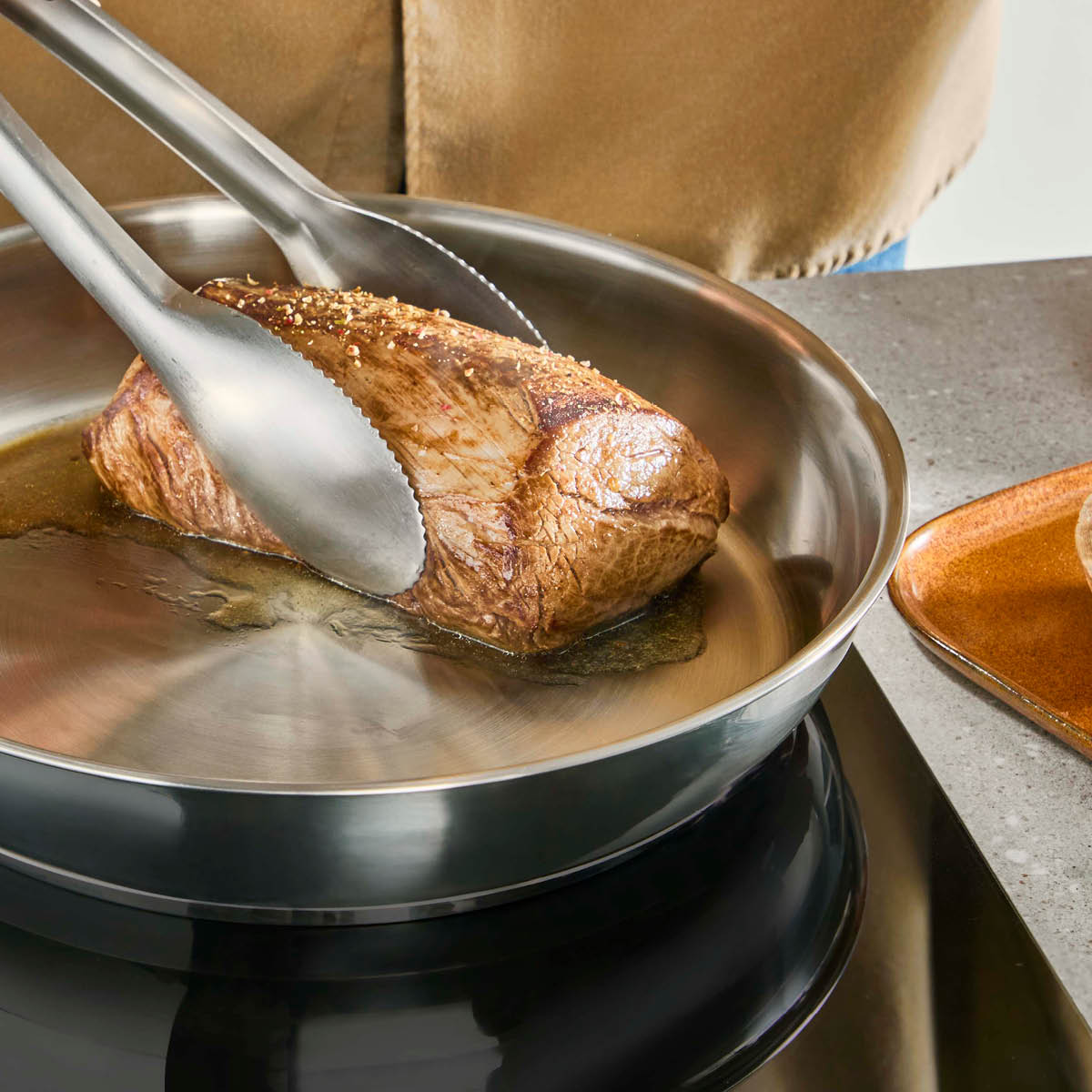 Tefal Emotion Plus SS Uncoated paistinpannu 20 cm
