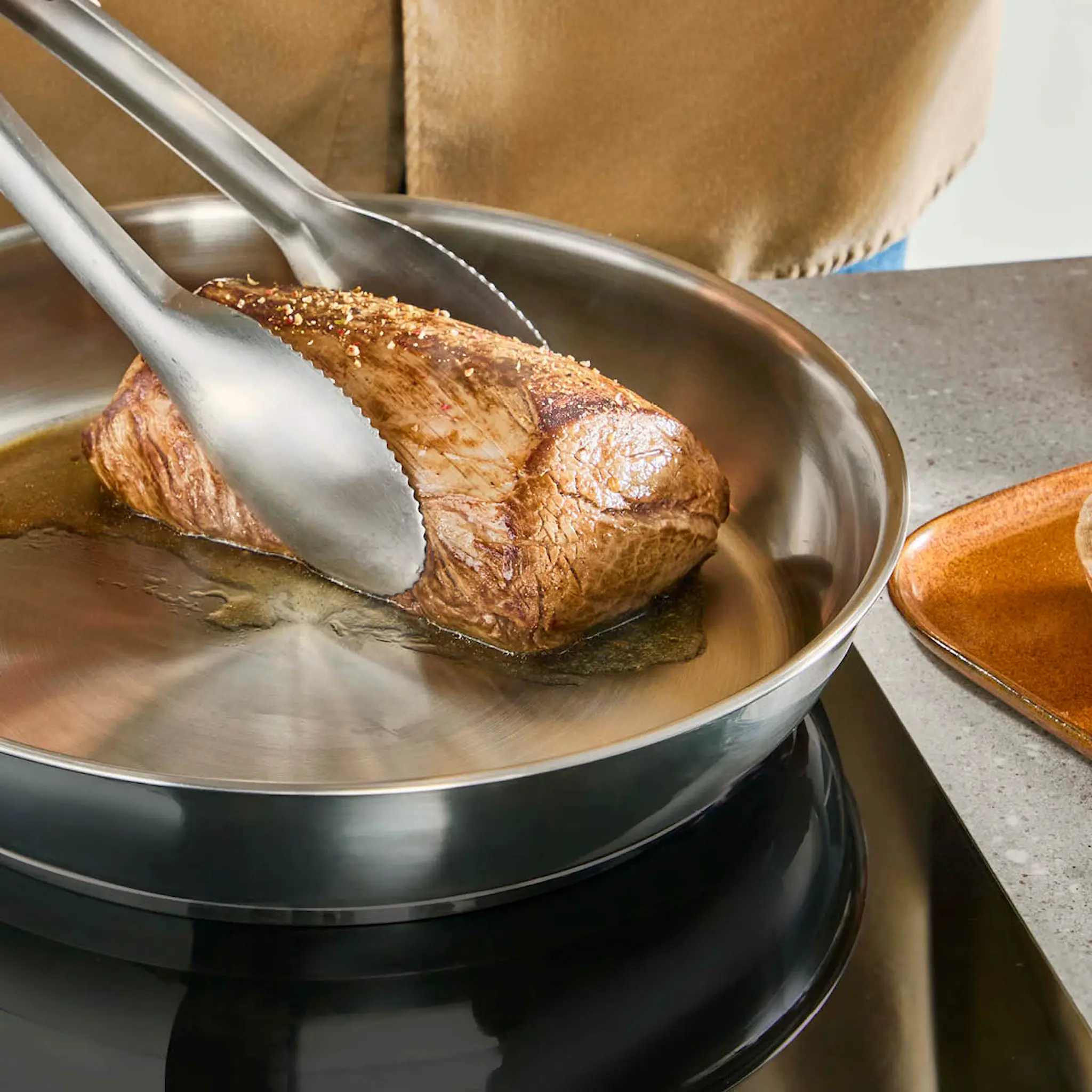 Tefal Emotion Plus SS Uncoated paistinpannu 20 cm