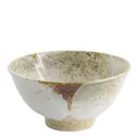 Yukishino skål 16x7,5 cm 0,6 L brun/vit