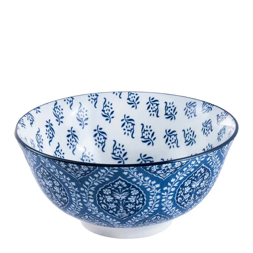 Sakura skål 15,5 cm 67 cl hvit/blå