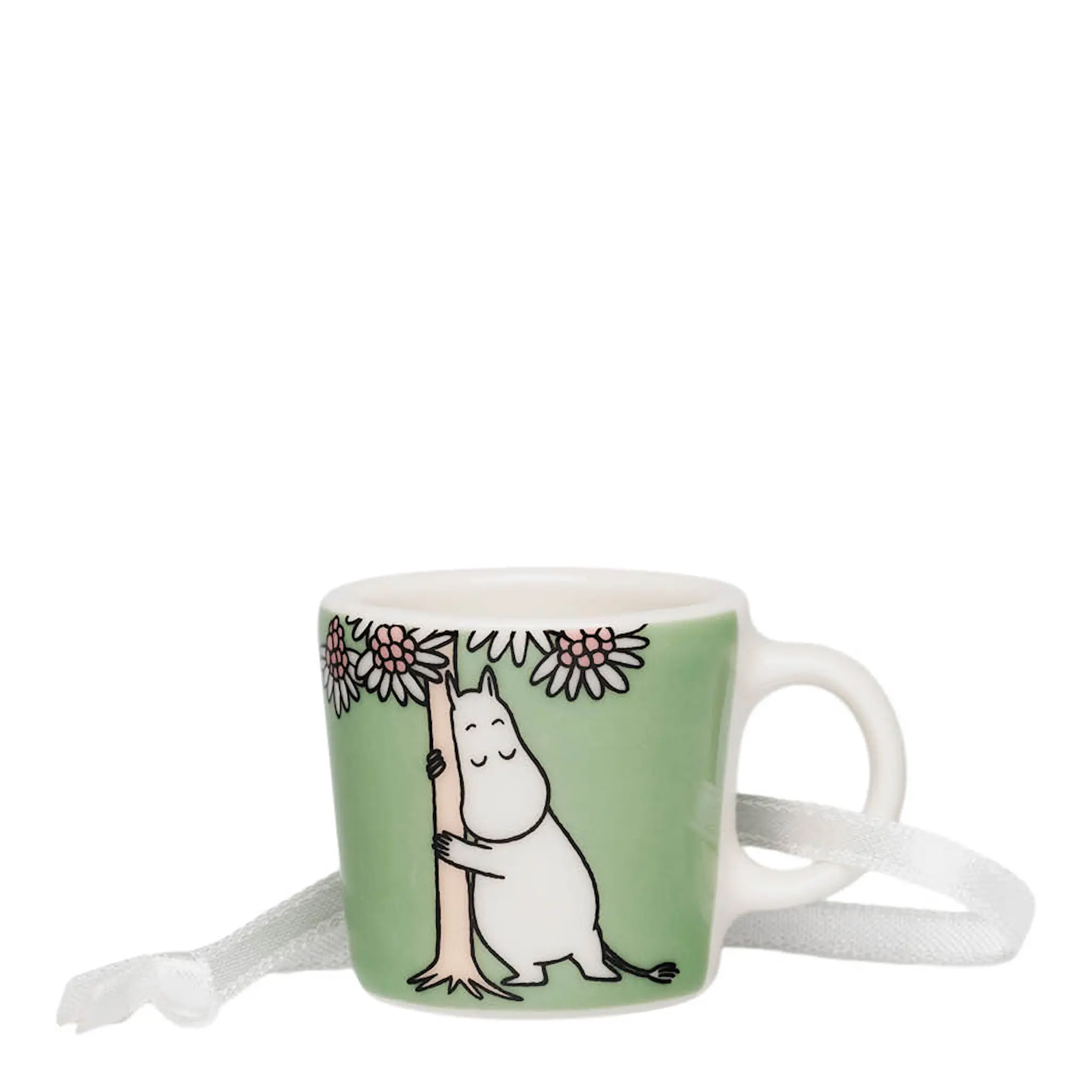 Moomin Arabia Muminmugg mini 3 cm Omtanke grön