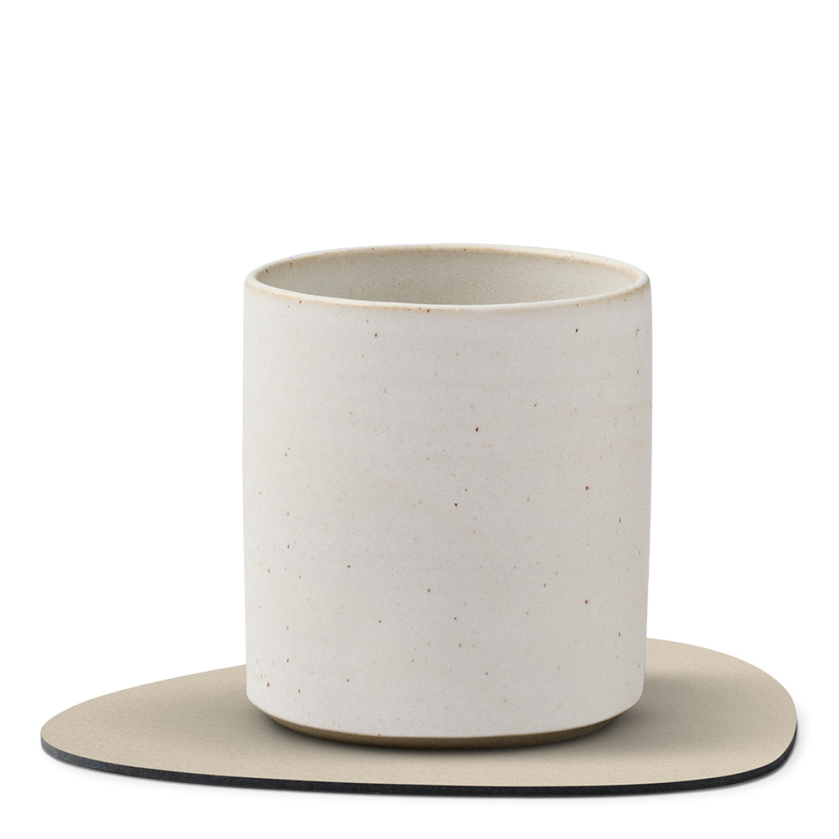 LIND DNA Leather Serene Curve glassunderlag 11x13 cm cream