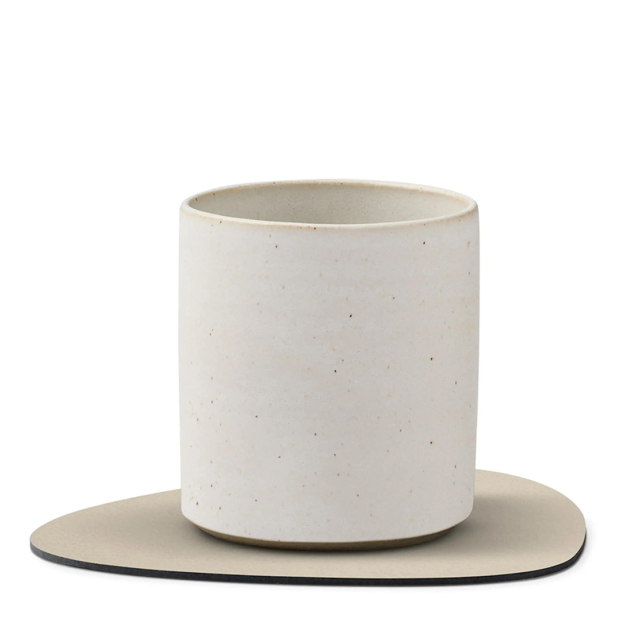 LIND DNA Leather Serene Curve Glasunderlägg 11x13 cm Cream