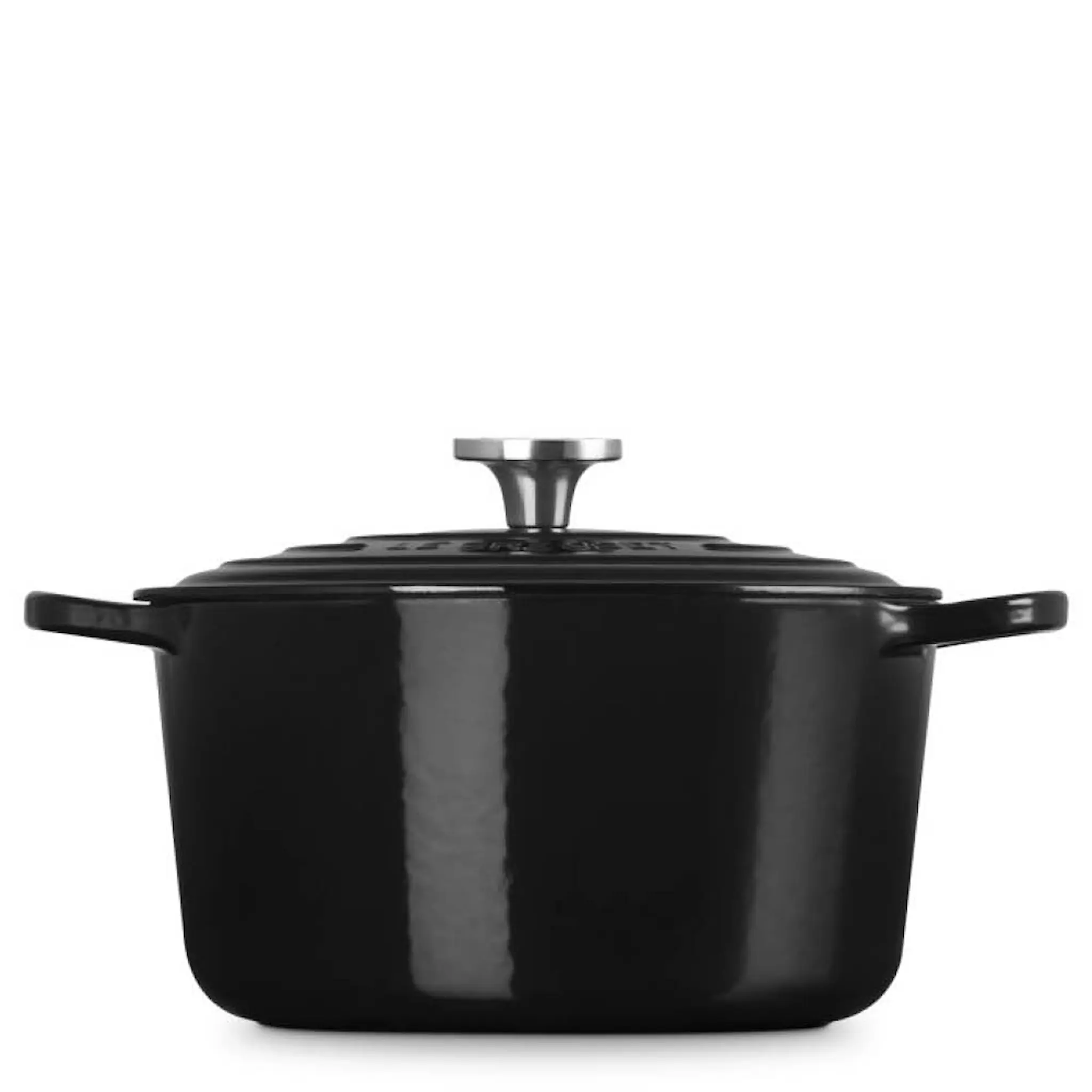 Le Creuset Signature støpejernsgryte dyp rund 6,3L 26 cm black/crucible knob