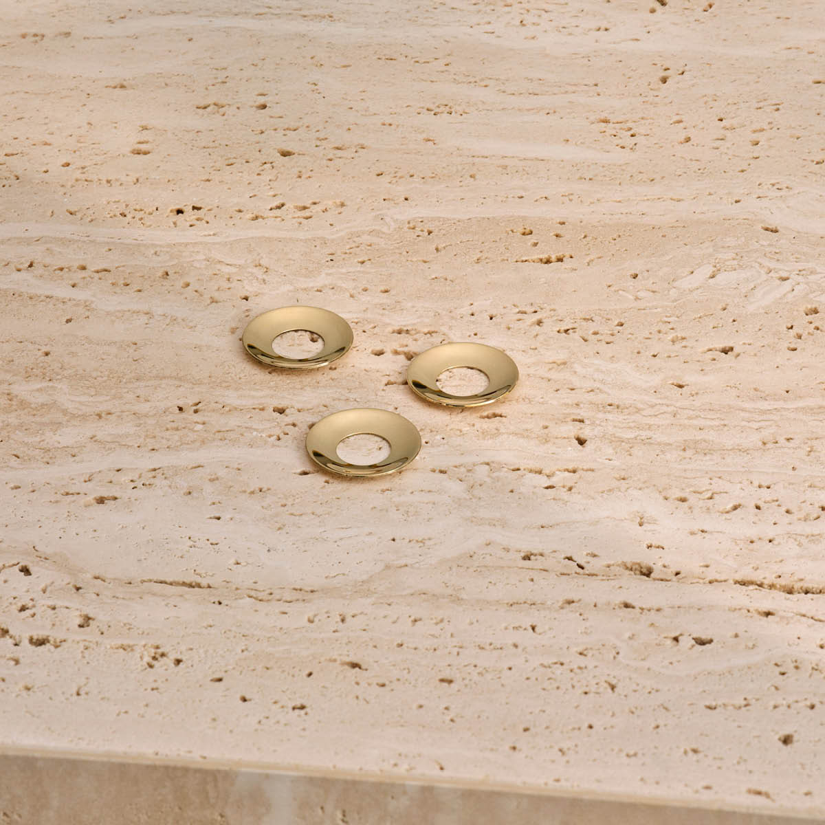 Stoff Nagel Lysestakemansjett 3 stk massiv messing