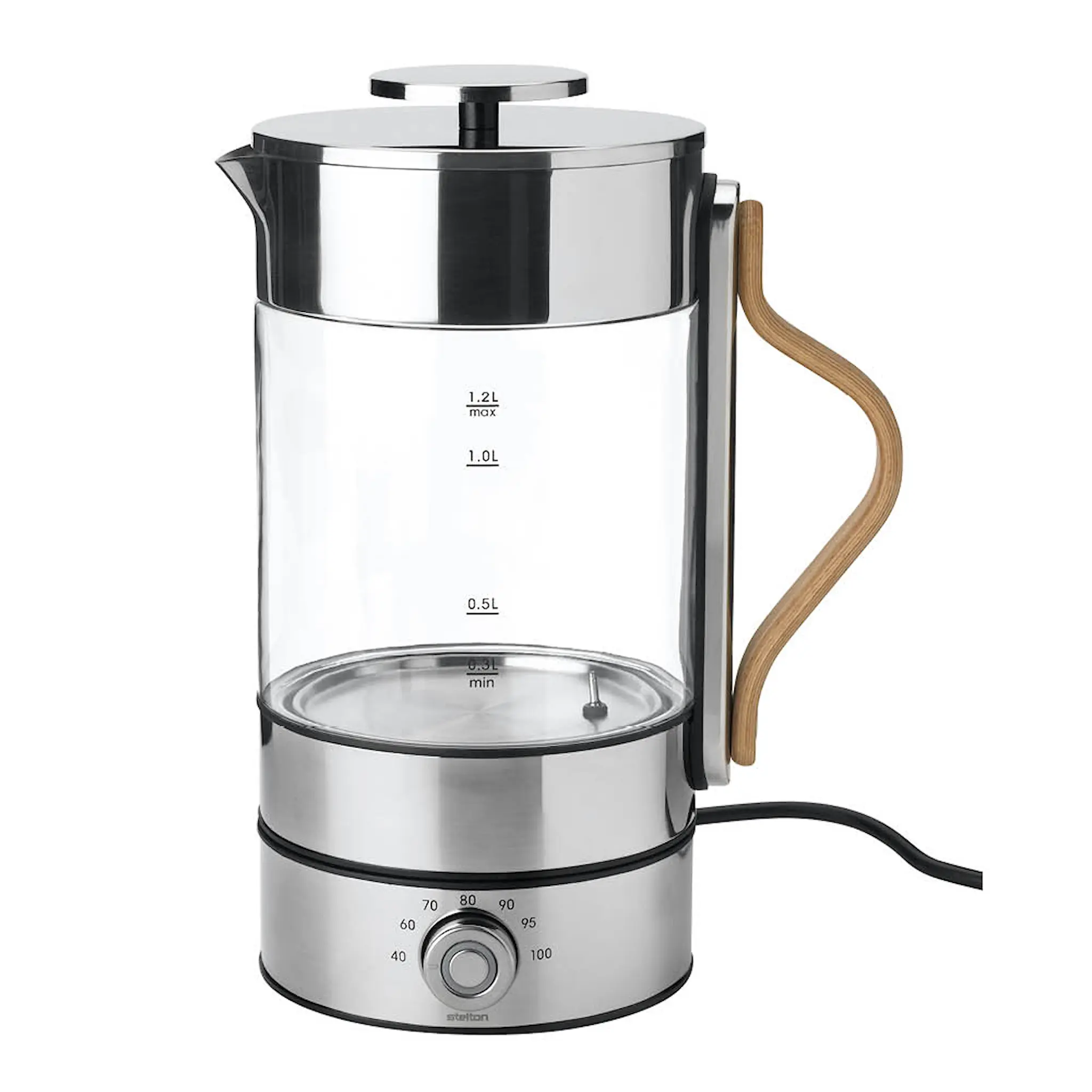 Stelton Emma vedenkeitin 1,2 L kirkas/teräs