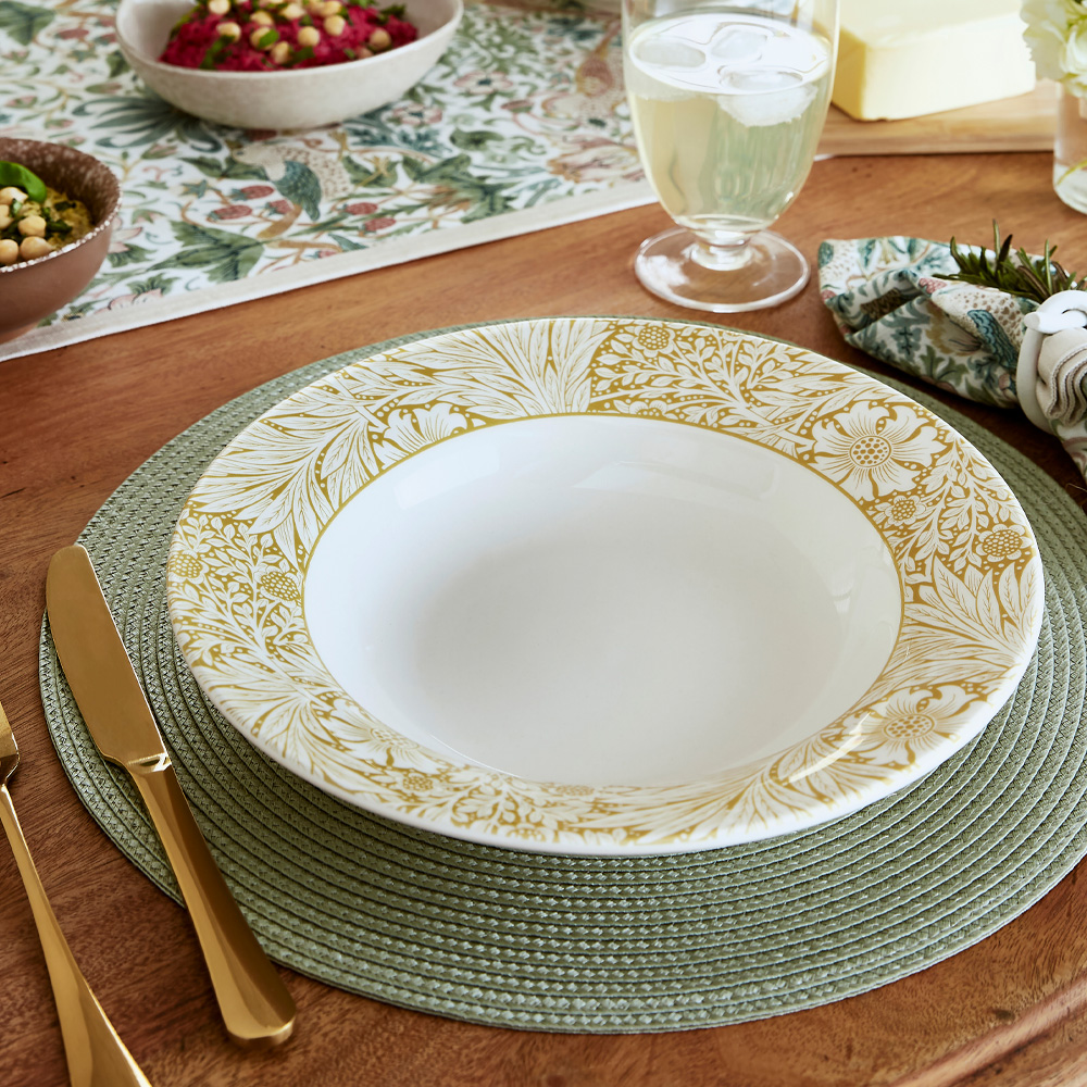 Spode Morris & Co Pastatallerken 26 cm marigold