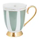Strisce Salvia mugg 28 cl grön