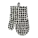 Dots grytlapp 17x27 cm vit/svart