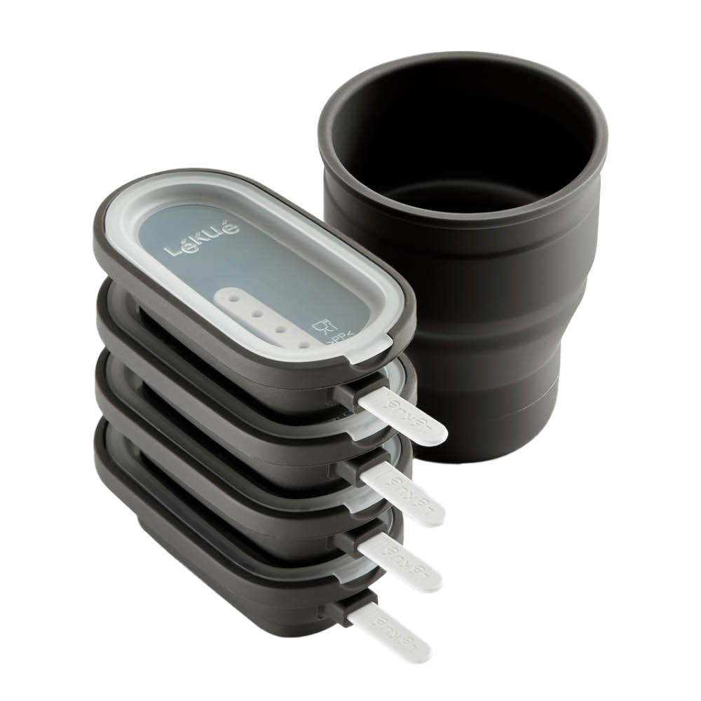 Lékué Klassisk glassform 4-pack brun